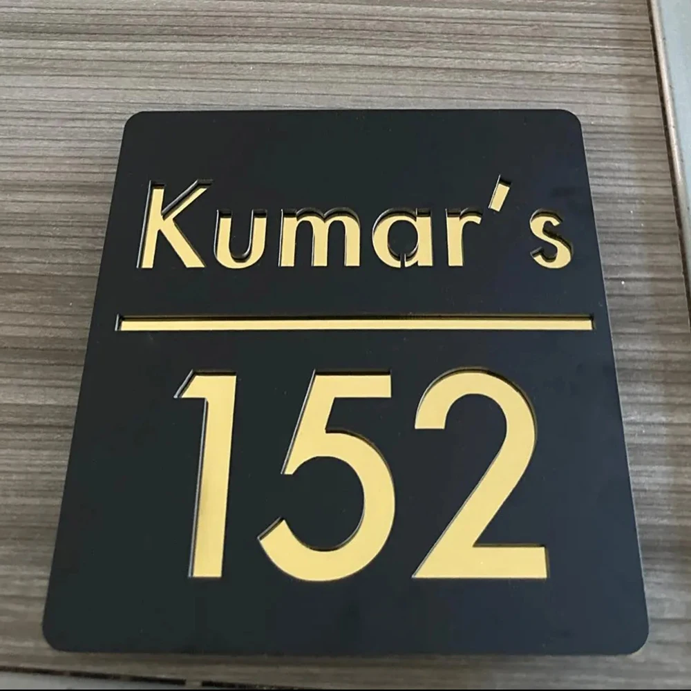 Acrylic House Number Door Sign House Address Plaque Laser Cut 3d Floating Number house number signs,door signs,house numbers,house wall plaques,number plate