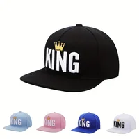Unisex Crown KING Embroidery Hip-hop Hats Spring Autumn Outdoor Adjustable Casual Baseball Caps Sunscreen Hat 1