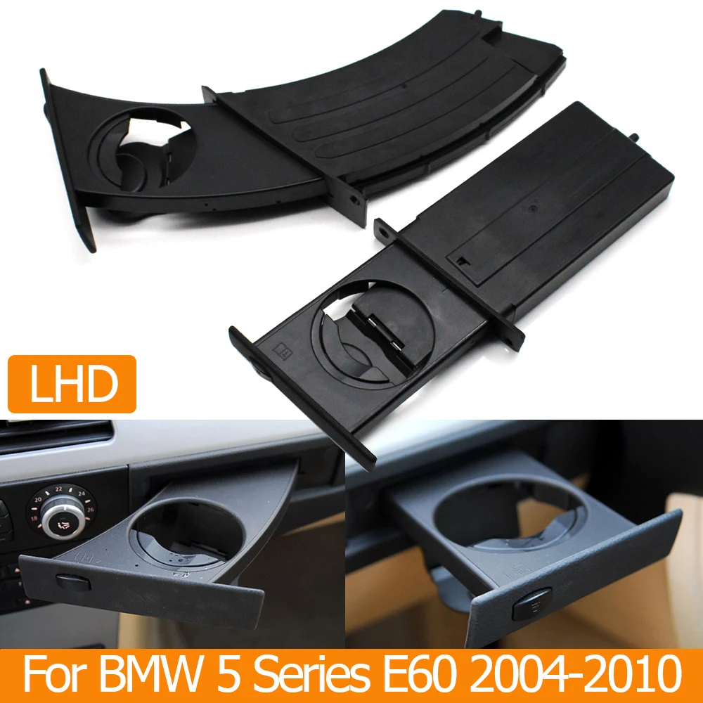 

LHD Interior Car Front Dash Retractable Drink Water Cup Holder For BMW 5 Series M5 E60 E61 2004-2010 520 523 525 528 530 535 540