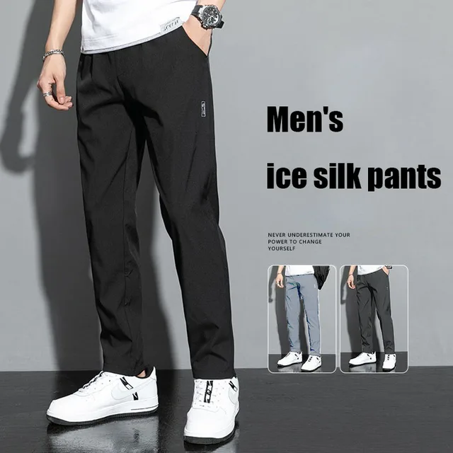 Nouveau 2024 été élastique hommes course Sport pantalon Jogging pantalons de survêtement décontracté en plein air formation gymnase Fitness pantalon surdimensionné M-5XL 1