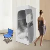 Lightweight Portable Personal Steam Sauna Spa set tent 180*80*80cm+4 heating pads+65cm folding chair 1
