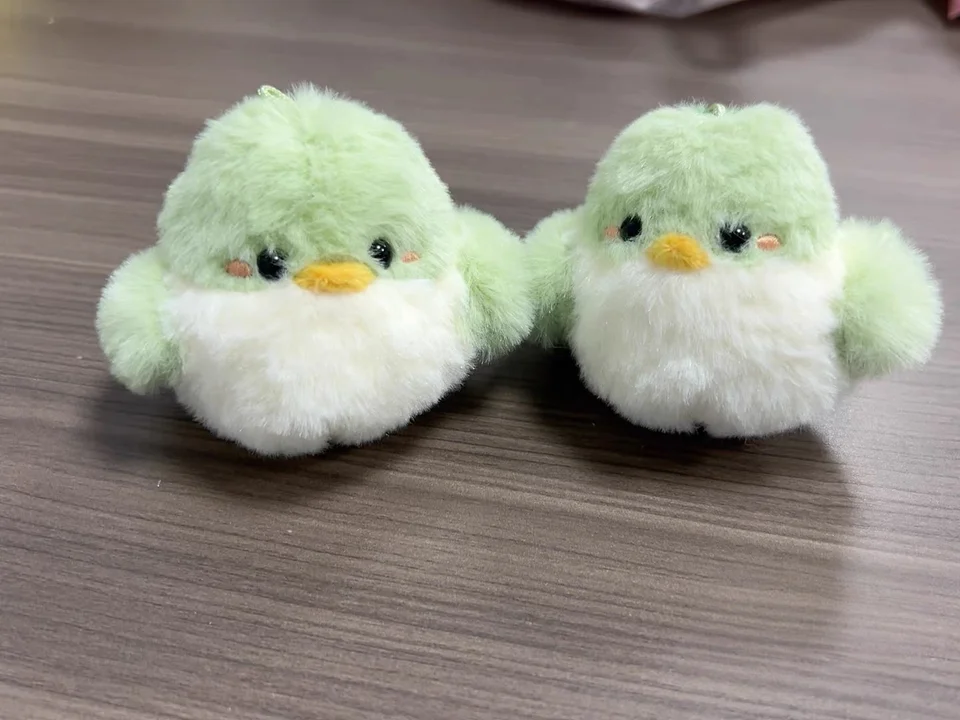 Kpop GOT7 Plush Keychain 9CM Cartoon Cute Green Bird Plush Doll