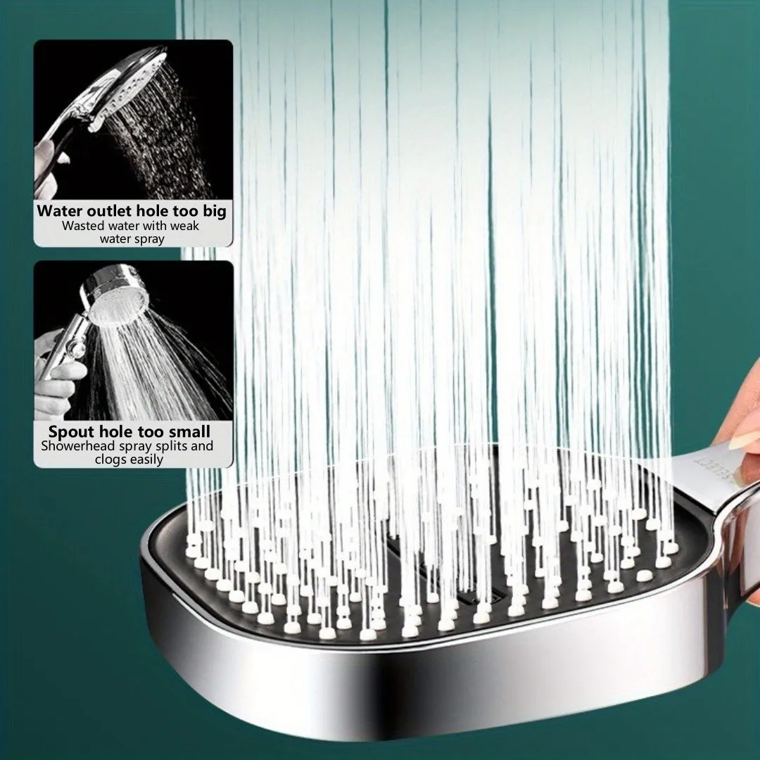 High-Pressure Water-Saving Handheld Shower Head with Filter & Massage Function