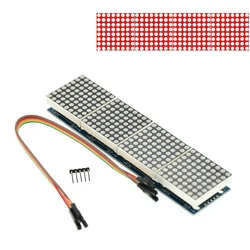LED Dot Matrix Module for DIY Kit with Cable - 60x60 Display (Red light)