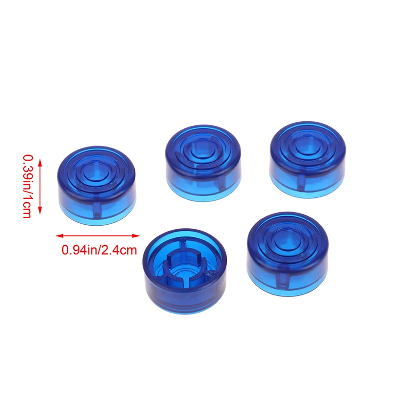 ABS Guitar Effect Pedal Foot Nail Cap Parts Foot Switch Toppers Knob Plastic Bumpers Footswitch Protector Accessories 5X