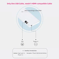 TURZX 9.2 Inch USB Secondary Screen for Computer Chassis 1920*462 IPS LCD Type-C Display CPU RAM GPU HDD FPS Weather Monitor 3