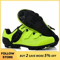 Santic Cycling Mountain Locking Shoes Men Bike Power Outdoor Sports MTB Adult Comfortable Casual Sneakers Bike Shoes Unisex 1