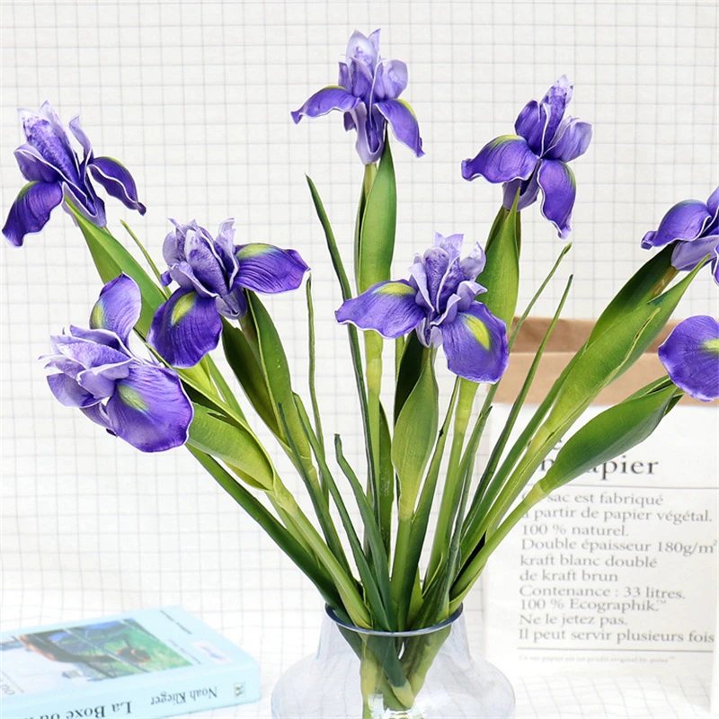 Real touch Irish Iris High Quality fake flowers new house room decor