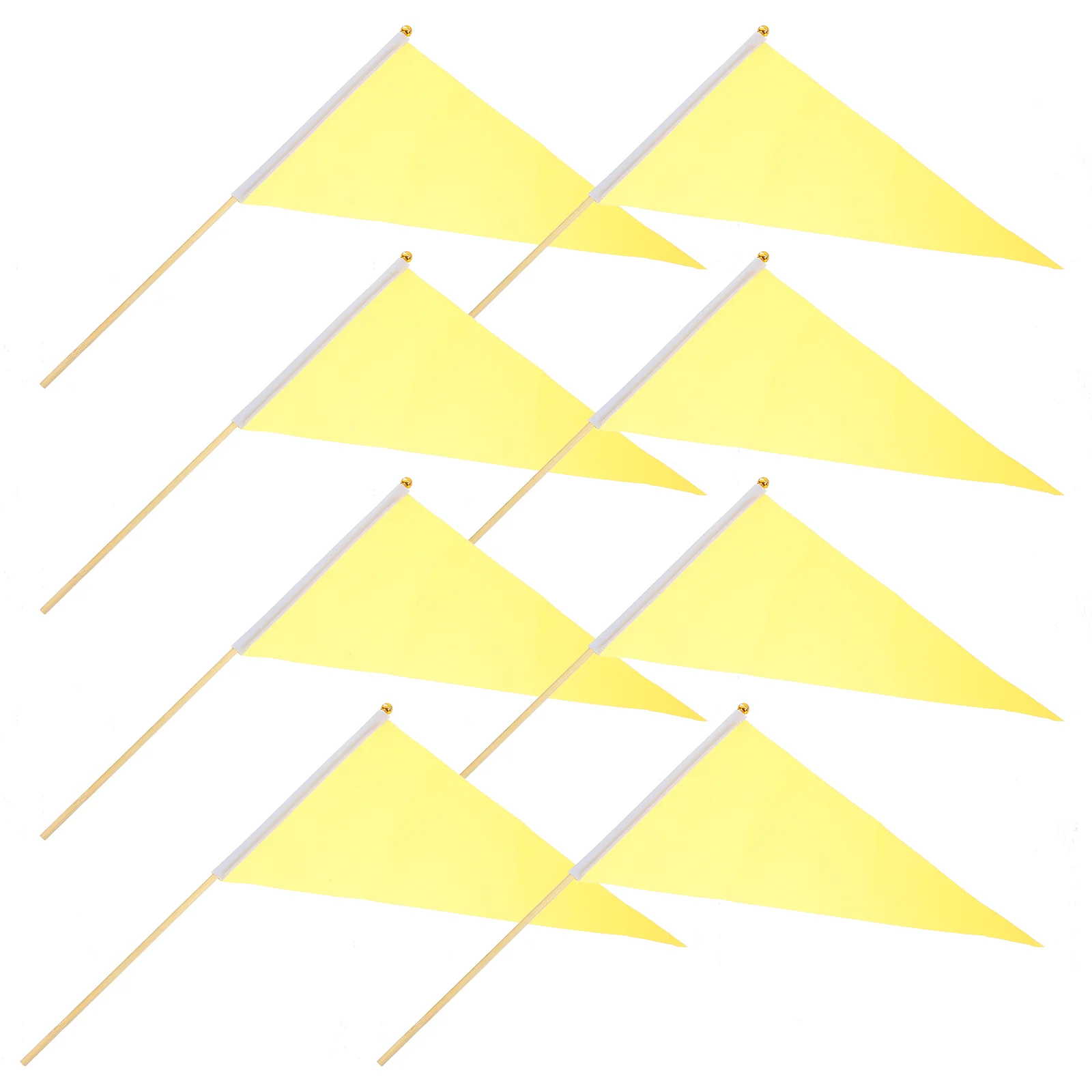 

8 Pcs Lawn Marking Flags Sprinkler Surveying Equipment Ornament Stakes Marker Signs for Polyester Garden