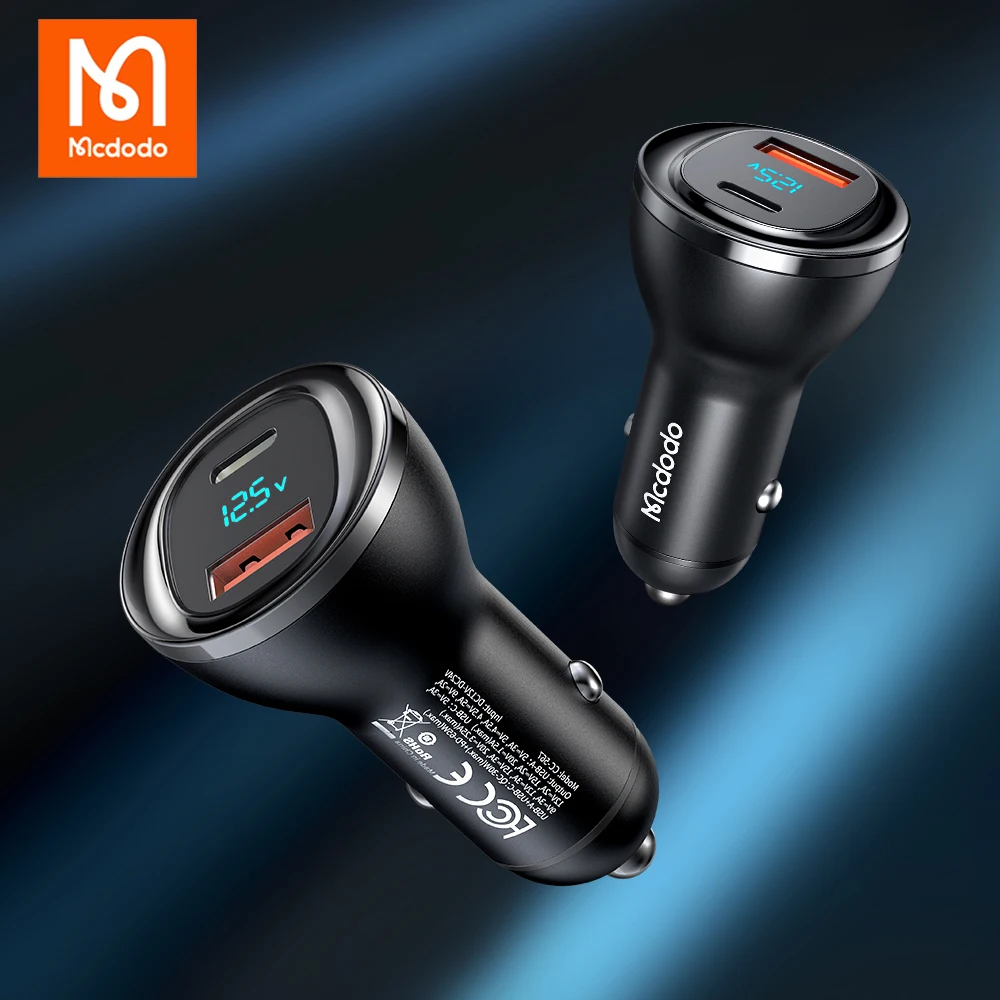 Mcdodo PD 95 Вт автомобильное зарядное устройство 3 0 USB Type C Быстрая зарядка для iPhone 13 12