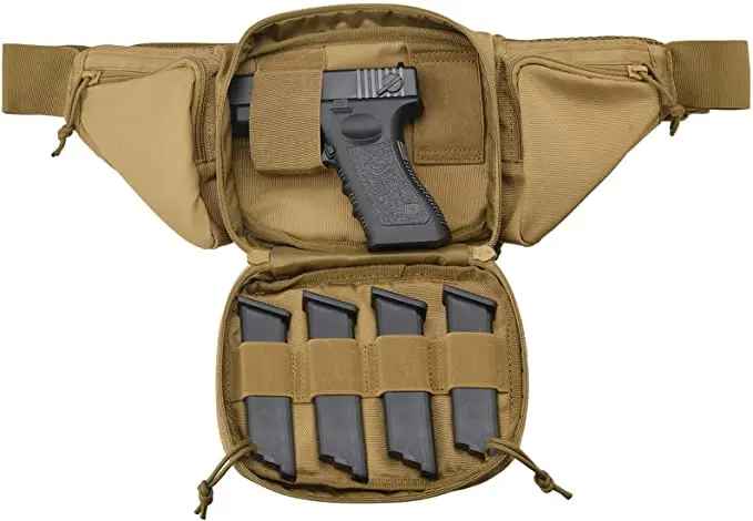 Gun Holster Fanny Pack Gun Holster Fanny Pack Fits Glock K Ruger S&W M&P Shield Taurus Sig Sauer Springfield Beretta Kimber Walther