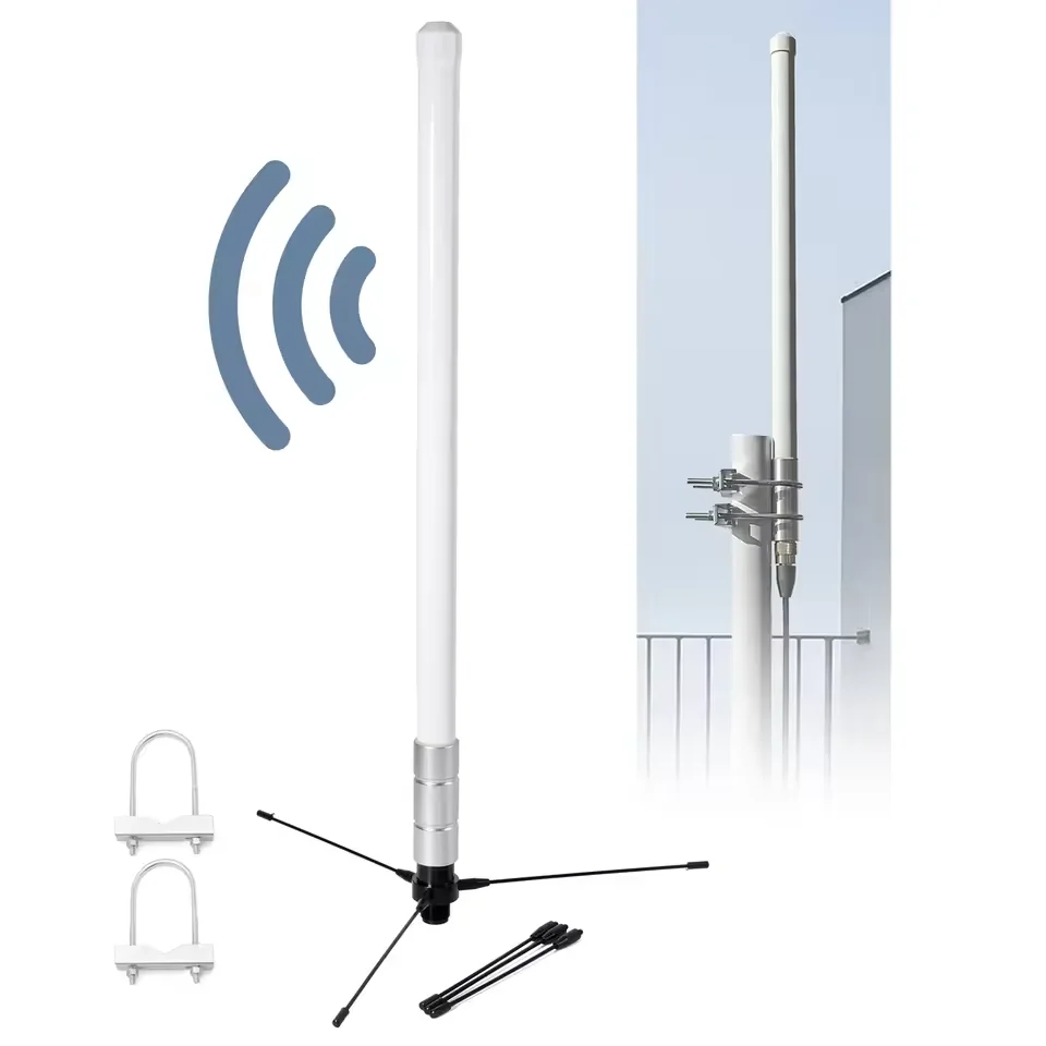 144/430MHz VHF UHF 유리섬유 모바일 무전기 베이스 안테나 전방향 야외 안테나 PL259 - SO239 햄 라디오 송수신기용