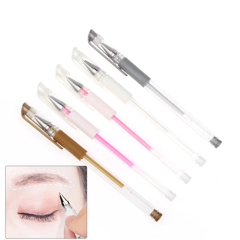 

1PCS Waterproof Eyebrow Lip Tattoo Gel Marker Pen Brow Pen Skin Pen For Microblading Eyebrow Lip Tool