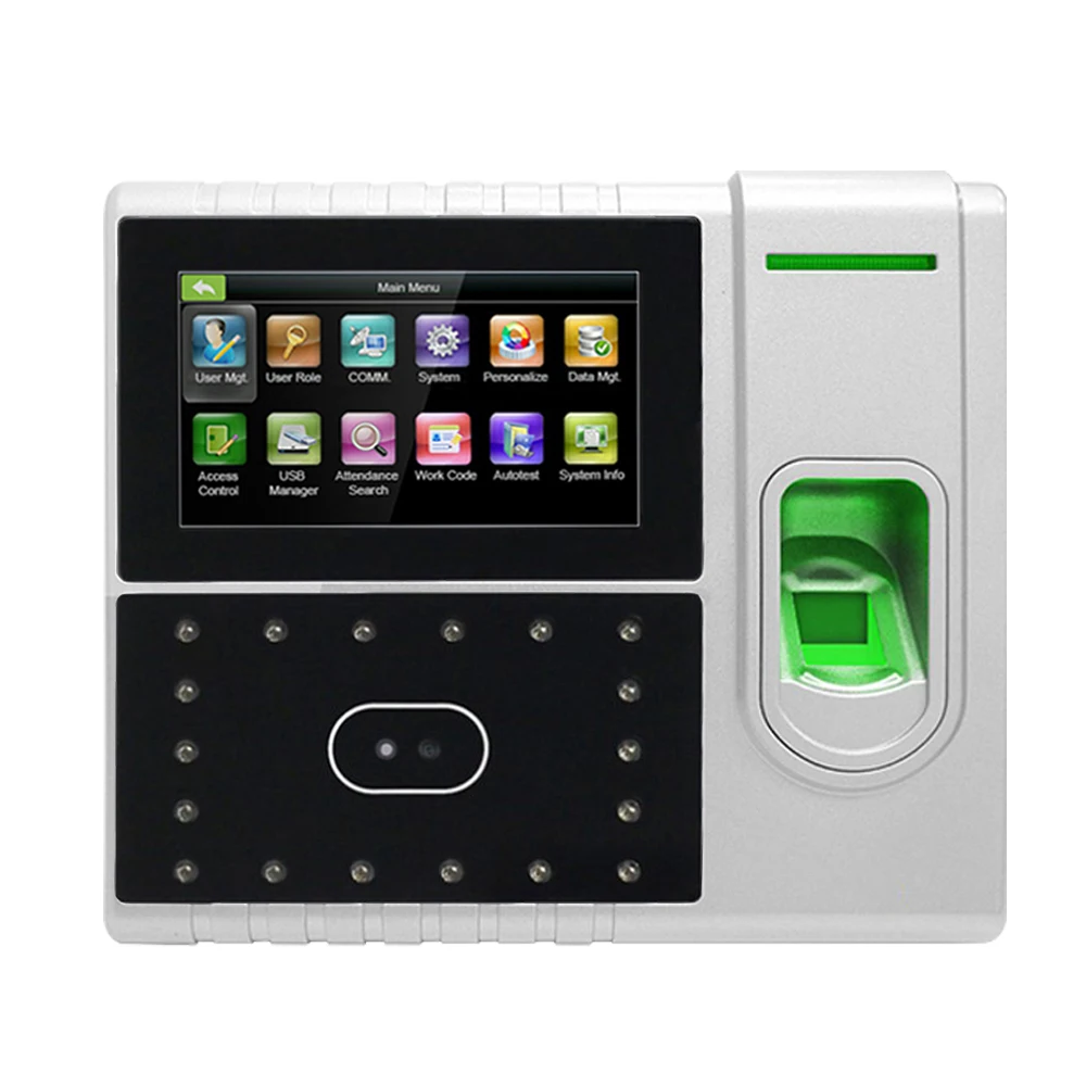 Biometric Fingerprint&Face& Time Attendance And Access Control ZK iFace502 Time Recorder Time Clock Optional 125KHZ RFID Card biometric time recording small volume access control fingerprint m10w，employee attendance punch time card attendance machine