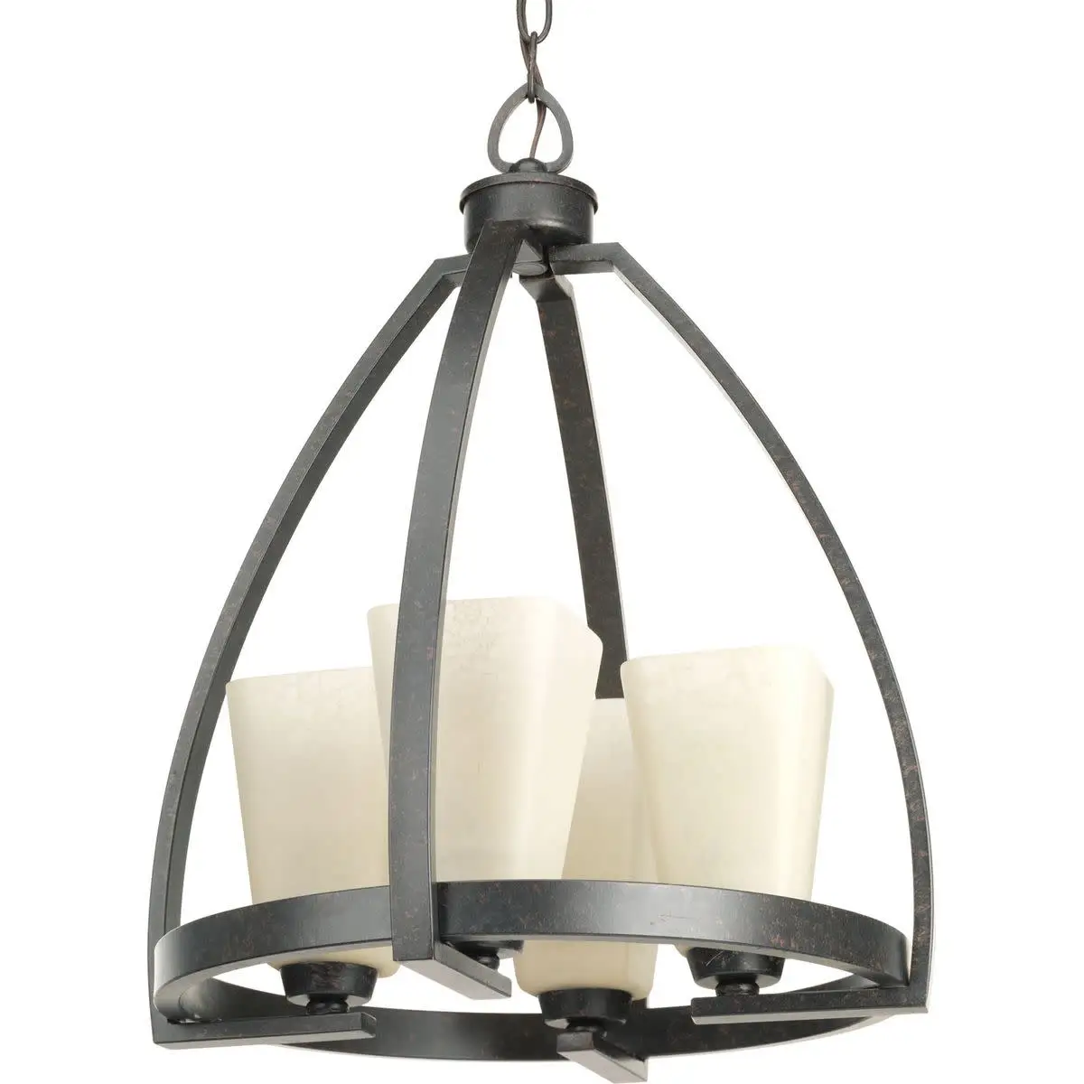 

P4657 Ridge 4 Light 16" Wide Chandelier - Brown