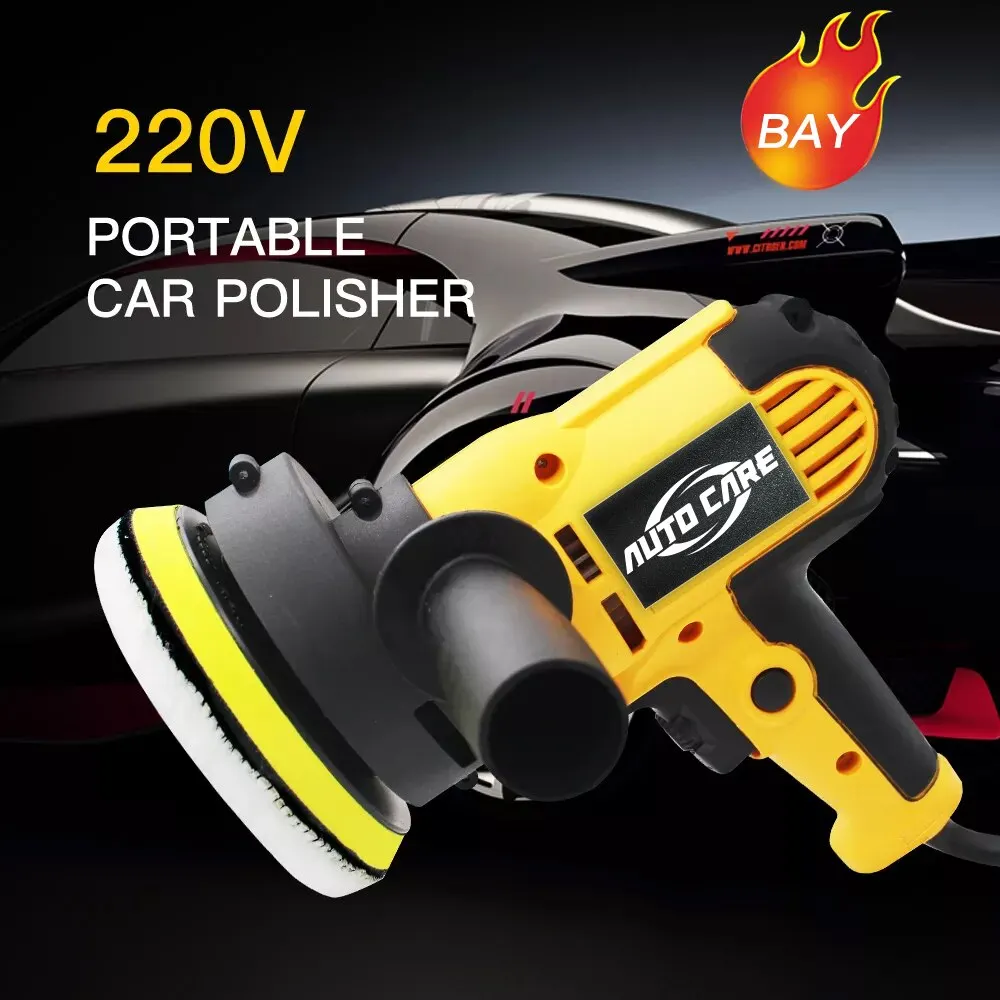 220V Electric Car Polisher Machine 600W 3500rpm Auto Polishing Machine Sander Small Portable Polish Waxing Tools car polisher
