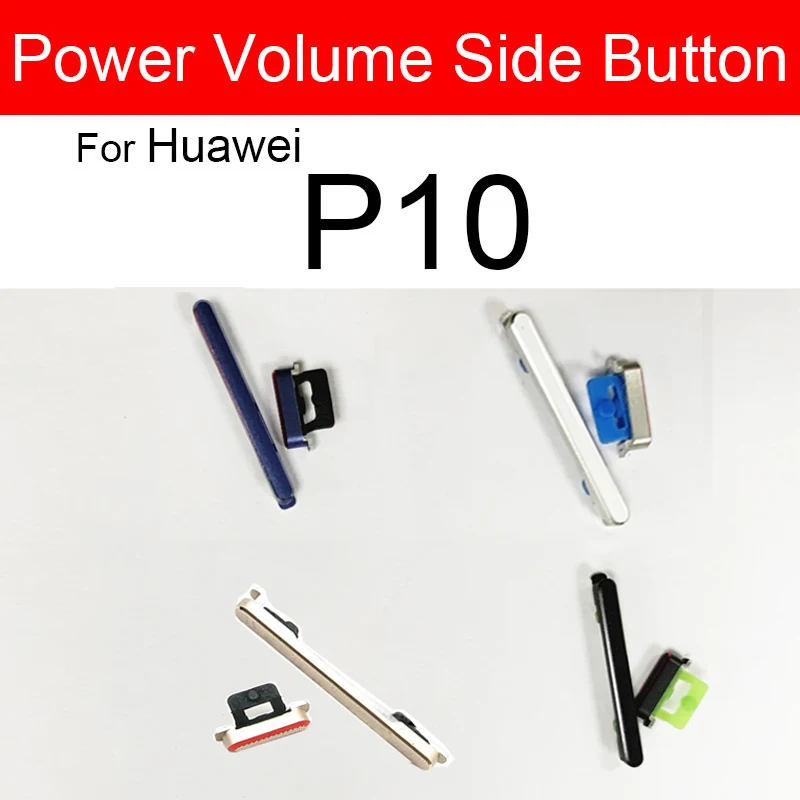화웨이 P10 플러스 P10 P20 라이트 P20 프로용 볼륨+전원 사이드 버튼, 전원 볼륨 조절 스위치 사이드 키패드, 휴대폰 교체 부품