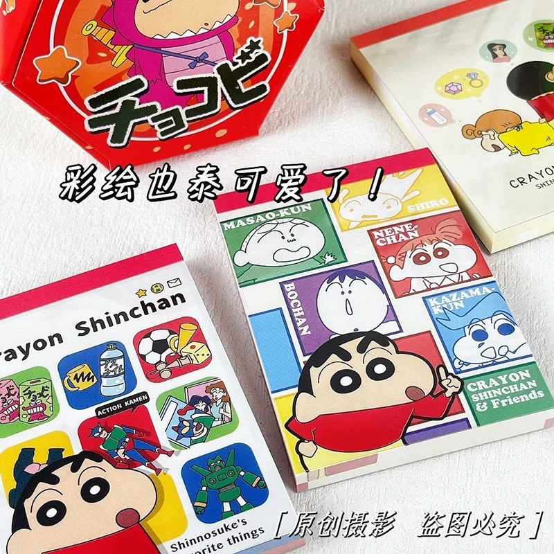 

Crayon Shin-Chan Notes Kawaii мультфильм милый аниме Студенческая записная книжка для записей заметок для записей детские игрушки подарки для девочек