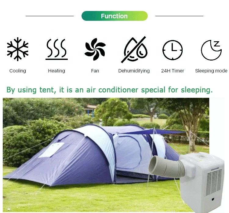 3000btu 4 in 1 personal ac Home mini multi-functional cool 25L portable air conditioner 3