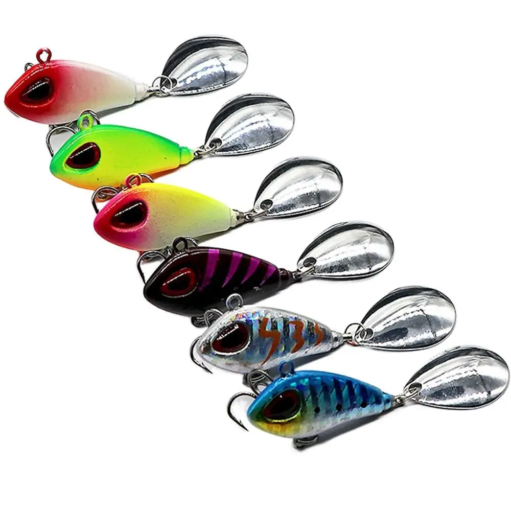 

Metal Spoon Fishing Lure Mini Excellent Visual Effect Vibration Spinner Sinking Bait Micro Colorful Body Sequins Pesca Lure