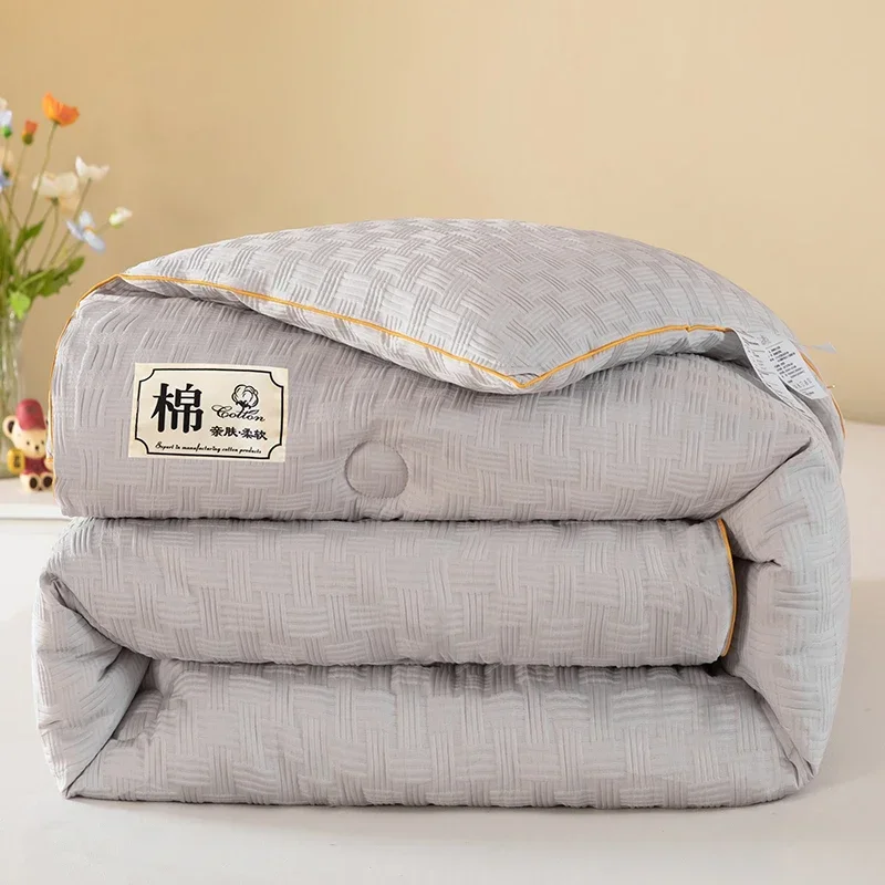Soybean fiber spring and autumn quilts thickened for warmth, winter quilts bedding, dormitories, summer