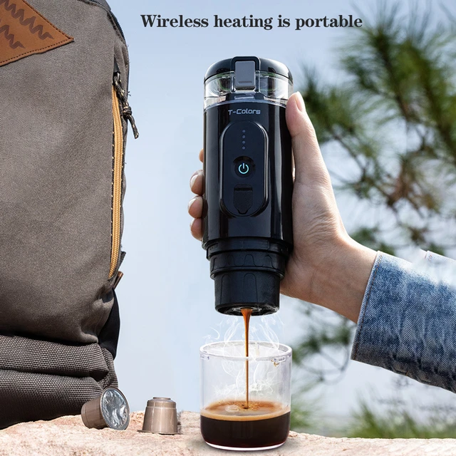 Espresso Maker 12V Camping Coffee Makers with Carrying Case