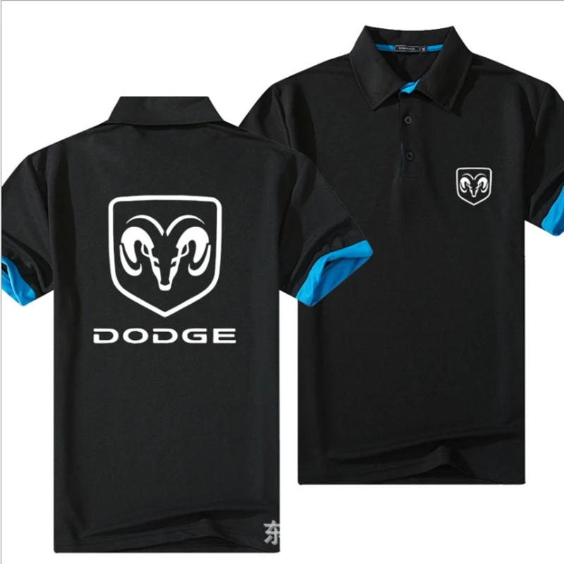 2022 логотип Dodge T-hemd homme хлопок рукава t-hemd été Been atembarer твердый |