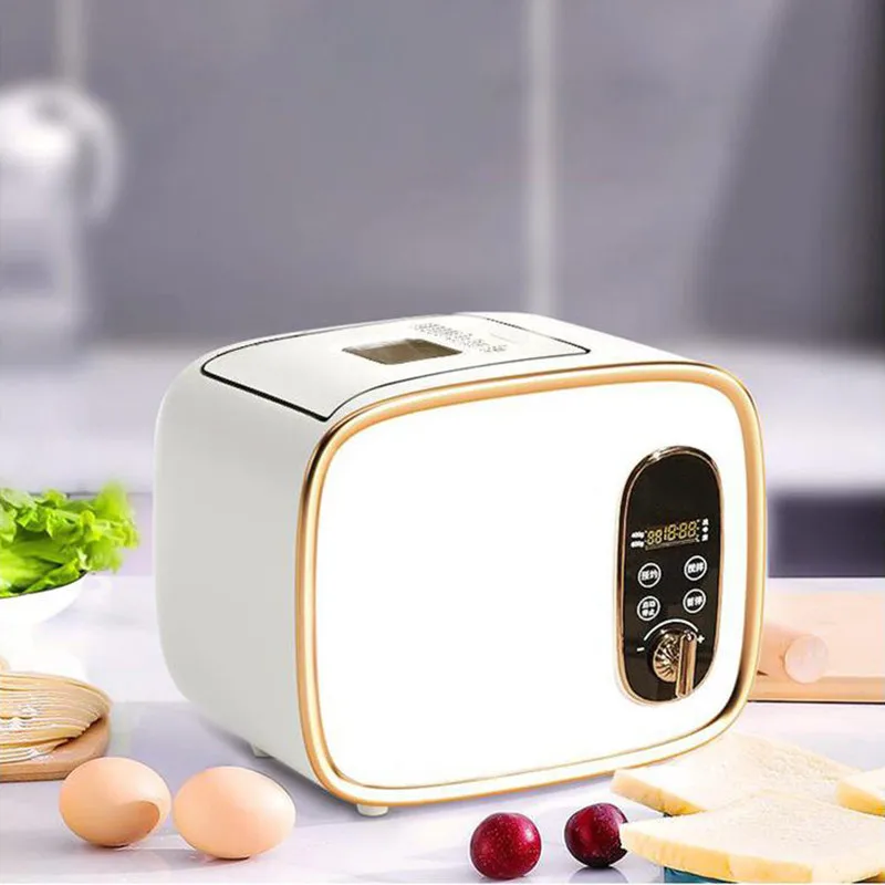 0.8LB 1.2LB stainless steel housing touch screen home use bread machine nut dispenser bread makers with 17 automatic programs