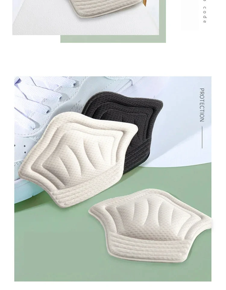 10Pcs Heel Insoles for Feet Patch Heel Pads for Sports Shoes Adjustable Size Non-slip Shoe Pad Heel Protector Back Sticker