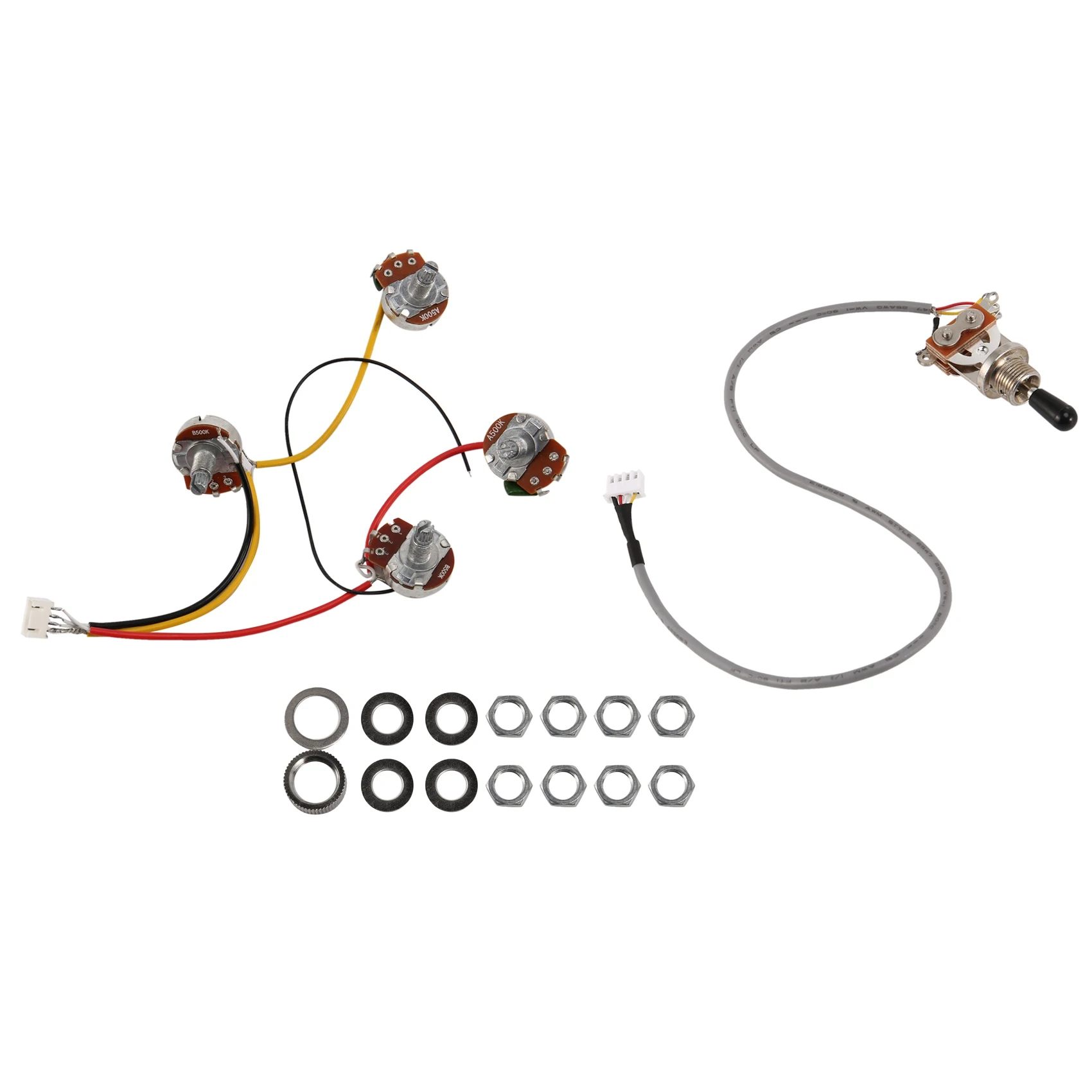 Lp Electric Guitar Pickup Circuit Cablaggio 2 T2V 500K Pots Interruttore A 3 Vie Per Chitarra Gibson Les Paul Style