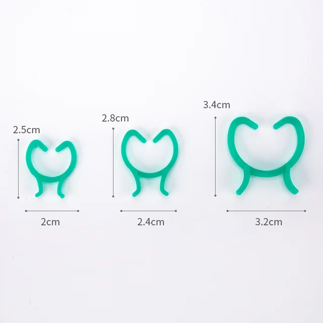 100Db-Os Kertészeti Klip Pillangó Gyűrű 8 Karakteres Csat Tök Láthatatlan Növényi Köteg Nyakkendő Szőlő Rögzített Zárójel - Image 4