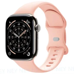 Stylish Silicone Sports Band - 38 40 41 S11 - 42mm (Retro rose 19)
