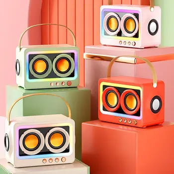 Hot Portable Bluetooth 5.3 Speaker Wireless RGB Light Dual Speakers 360° Stereo Surround Colorful LedSound System Dropshipping 1