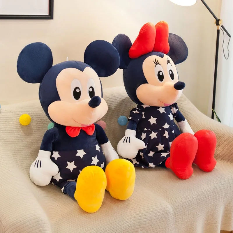 

Disney Anime love Mickey Minnie Mouse Plush Couple Doll desktop Decoration Pendant Valentine's Day Proposal gift Handmade model