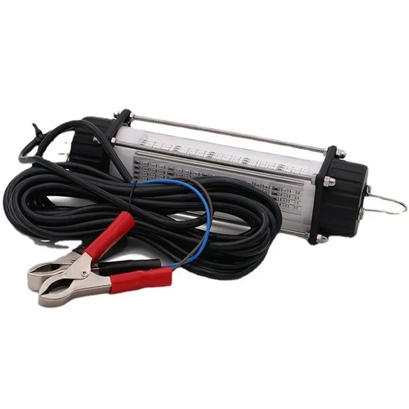 Underwater Light 12V 120W LED Bait Submersible Fishing Waterproof High-Power Fish Underwater White Lure Light Night Fishing Finder