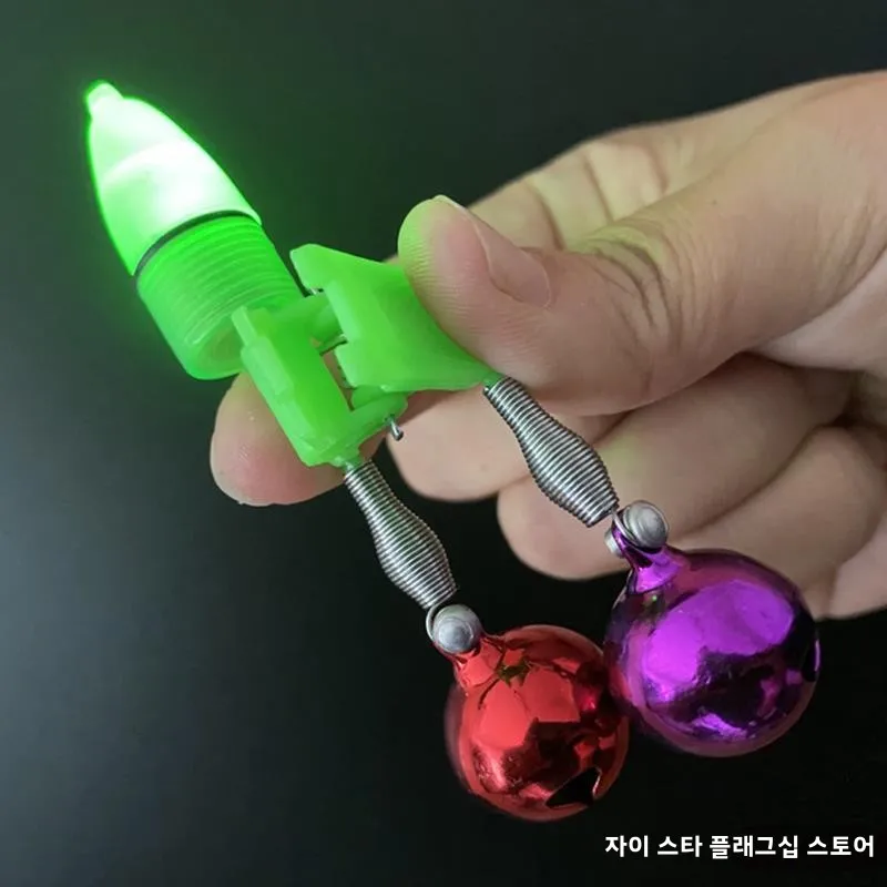 대형 구리 벨 물고기 벨 알람 캐스팅 로드 나선형 구리 벨 야간 낚시 조명 낚시 알람 바다 낚싯대 캠핑 장비