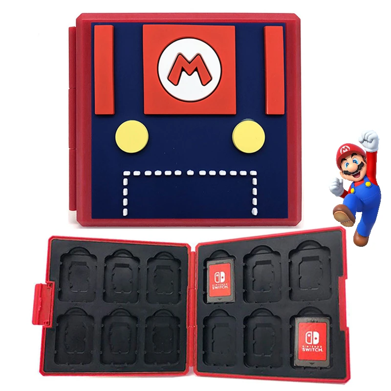 Super Marios 12 In 1 Nintendo Switch Oled Hard Game Card Case Storage Box Per Nintendo Switch/Lite Game Sd Card Game Accessorie