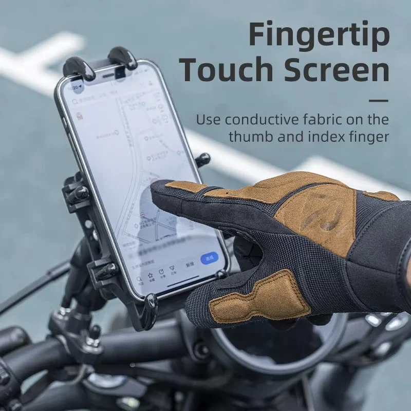 FZCSPEED Cycling Gloves Touchscreen Padded Bicycle Gloves Wind and Warm Winter Gear Suitable for Cycling Skiing Running 3