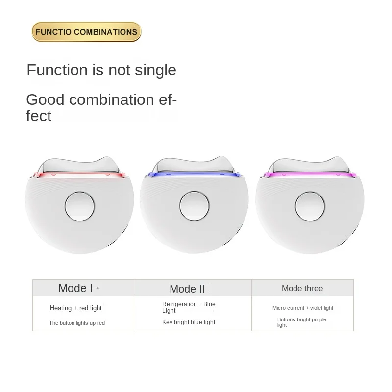 Sıcak Soğuk Mikro Akım Aleti Titreşimli LED Kırmızı ve Mavi Işık Kazıma Aleti, Ev Boyun Güzellik Masajı_voghion.com