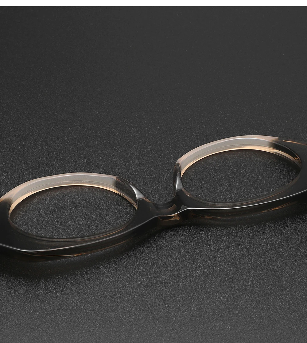 Handgefertigte Acetat-Brille für Herren, Retro-Brillengestell, Damen-Luxusmarke, Design, individuell anpassbar, Myopie, Presbyopie, Rezept – Detail 5