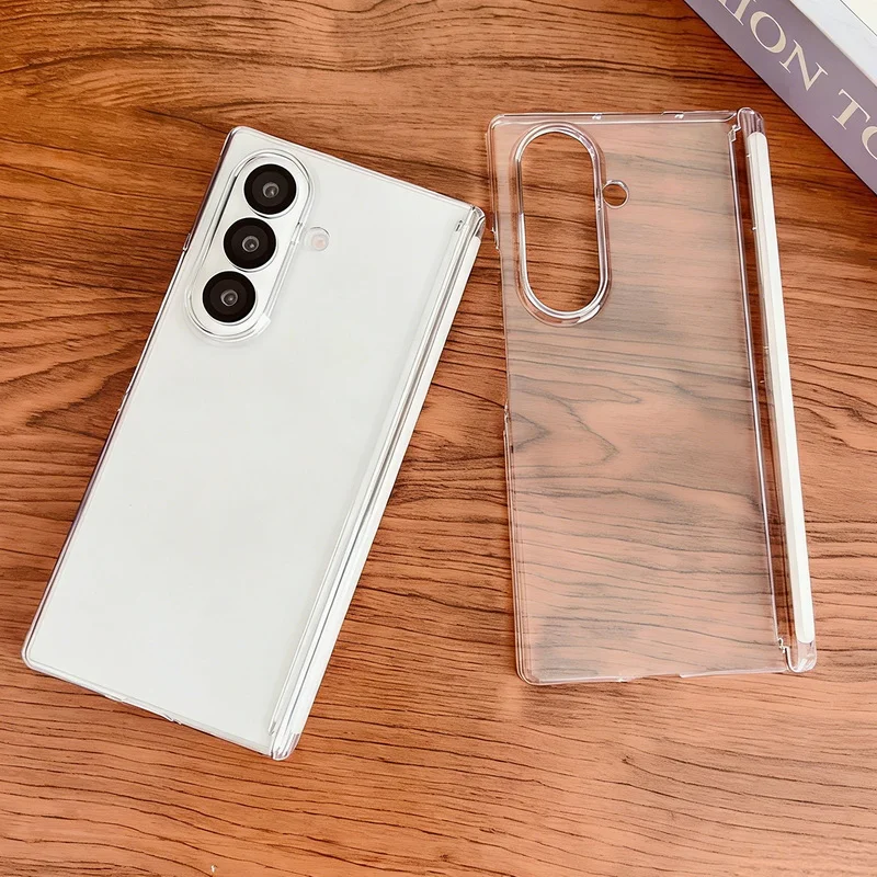 Transparent Magnetic Hinge Protector Shockproof Hard Phone Case