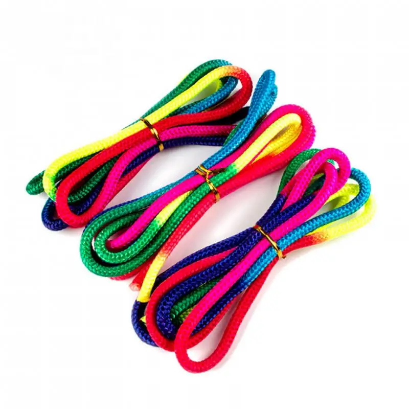 Gymnastics Arts Rope Jumping Rope Exercise Fitness Rainbow Color Sports Training Rhythmic Gymnastics Competition gymnastics jumping rope
