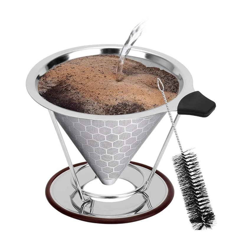 

Капельница для кофе, фильтр из нержавеющей стали, легко чистить безбумажную кофеварку