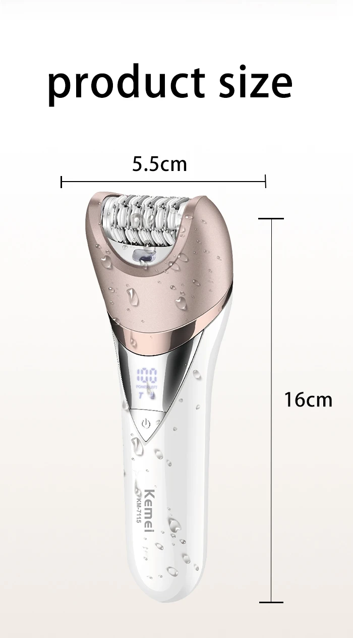 maquina de depilación eléctrica impermeable masaje lavado cara lijadora de pies depiladora afeitadora 6 en 1 recortadora de pelo corporal para mujeres &raquo; maquina de depilación electrica