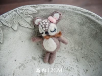 Newborn Photography Props for Baby Cute Animals Handmade Wool Doll Fotografia Accessory Studio Shooting Photo Props Accessories 3
