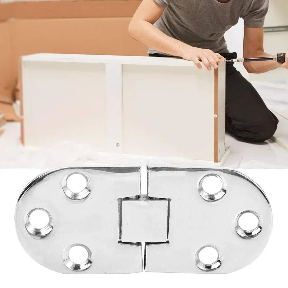 Furniture Hinge 2pcs Folding Table Hinges Self Supporting Cabinet Door Hinge Flush Mounted for Kitchen Furniture Fittings