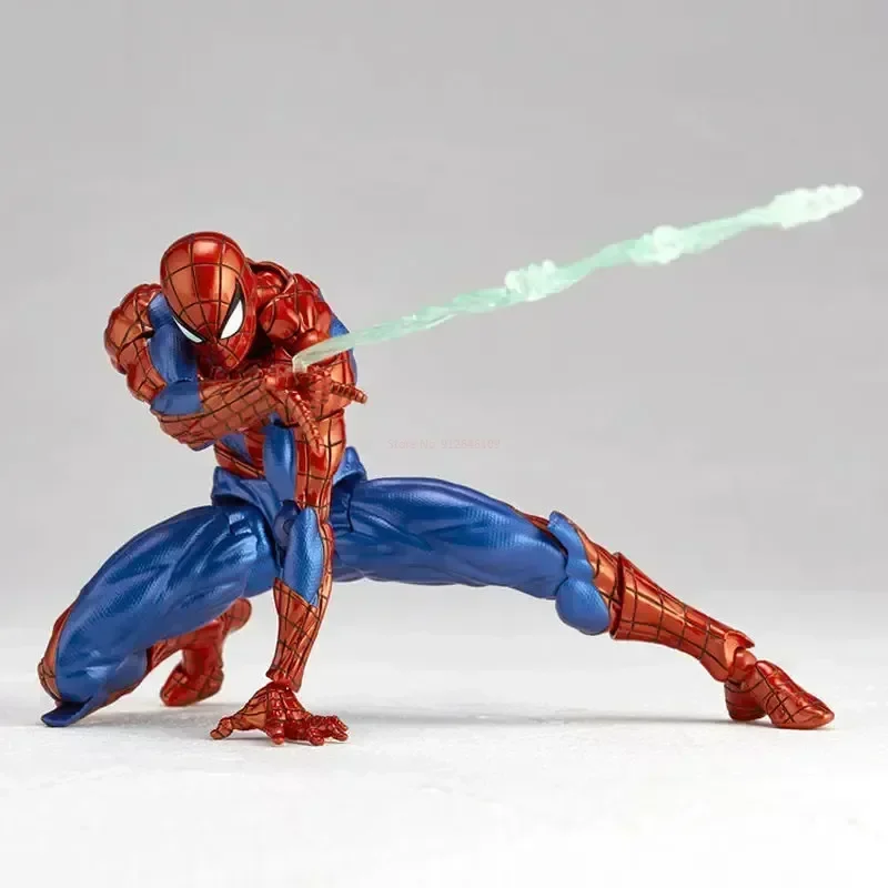 

Anime Spider-man Ver.2.0 Figure Super Hero Revoltech Amazing Yamaguchi Spiderman Action Figurine Collect Model Christmas Gifts