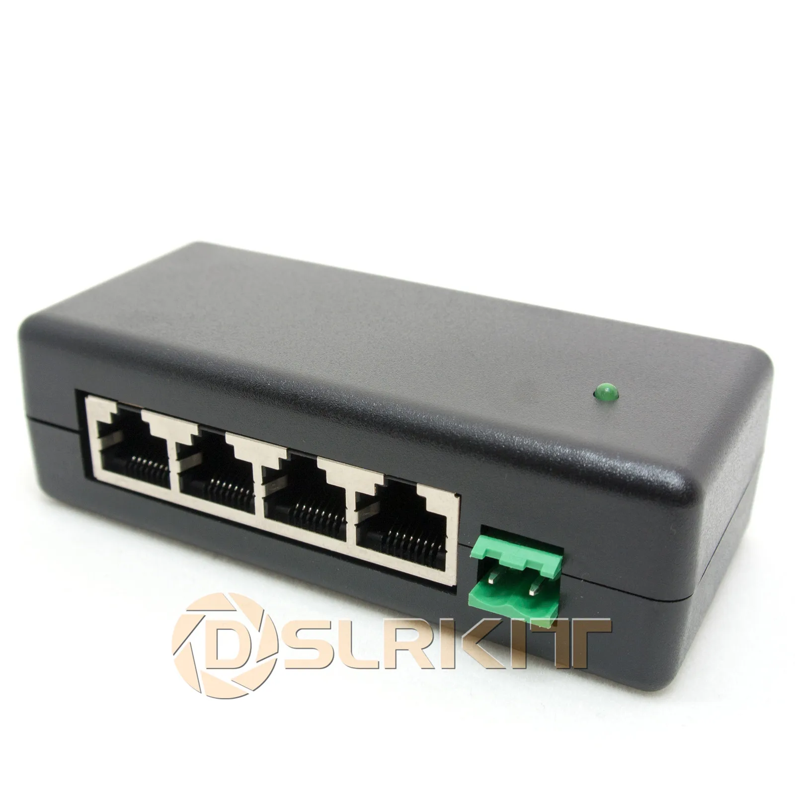 4포트 기가비트 패시브 PoE 인젝터 미드스팬 이더넷 어댑터 48V1A 48와트 PSU
