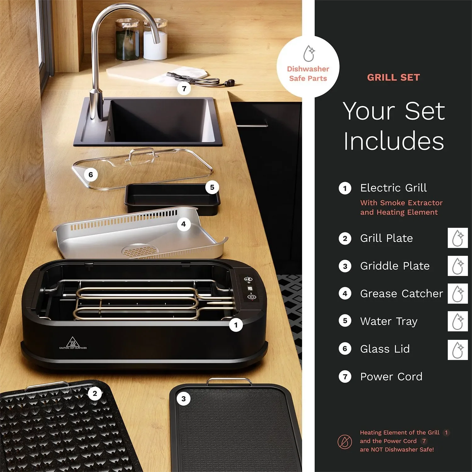 Barbeque Chicken Grill Machine Korean Pan Barbecue Grill Smokeless Electric BBQ Grill 5