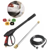 3000PSI Electric Cordless High Pressure Cleaner Spray Gun Wand Lance Nozzle Tips Hose Kit Cleaning Machine 2